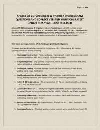 Arizona CR-21 Hardscaping & Irrigation Systems EXAM QUESTIONS AND CORRECT VERIFIED SOLUTIO