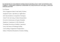 ILLINOIS HEAVY EQUIPMENT OPERATOR EXAM PRACTICE TEST QUESTIONS AND CORRECT ANSWERS (VERIFI