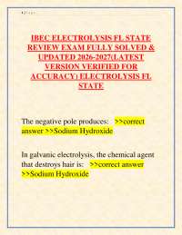 Florida Electrology State Board Examination Study Guide | IBEC Standards – Electrolysis Mo
