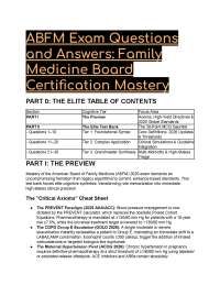 2026/2027 ABFM Exam Elite Test Bank & Study Blueprint
