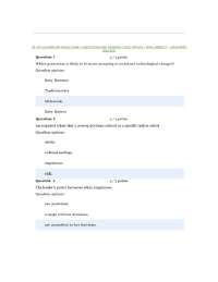 BU 450 LEADERSHIP SKILLS EXAM 3 | QUESTIONS AND ANSWERS | 2026 UPDATE | 100% CORRECT - ASH