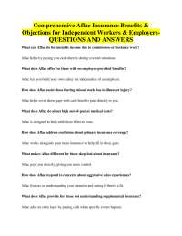 Comprehensive Aflac Insurance Benefits & Objections for Independent Workers & Employers- Q