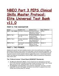 S-Tier NBEO Part 3 PEPS Master Test Bank 2026/2027