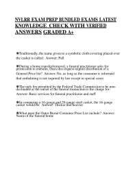 NVLRR EXAM PREP BUNDLED EXAMS LATEST KNOWLEDGE CHECK WITH VERIFIED ANSWERS GRADED A+