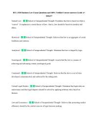 BUL 3320 Business Law Exam Questions and 100% Verified Correct answers Grade A+ 2026/27