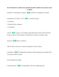 BUL 4421 Final FAU Gendler Exam Questions and 100% Verified Correct answers Grade A+ 2026/