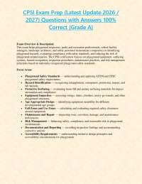 CPSI Exam Prep (Latest Update 2026 / 2027) Questions with Answers 100% Correct {Grade A}