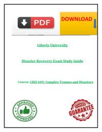 CRIS 609 Disaster Recovery Exam Study Guide Liberty University Answers
