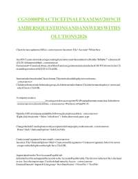 CGS1000 Practice Final Exam 365-2019 Chambers Questions and Answers with Solutions 2026 Up