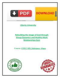 COUC 691 Group Dynamics Healthy Adult Relationships Quiz Liberty Answers