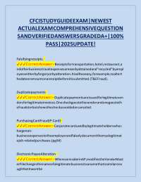 CFCI Study Guide Exam Questions and Answers 2026 Updated Certification Preparation Guide