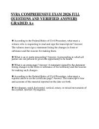 NVRA COMPREHENSIVE EXAM 2026 FULL QUESTIONS AND VERIFIED ANSWERS GRADED A+