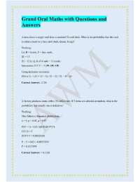 Grand Oral Maths with Questions and Answers