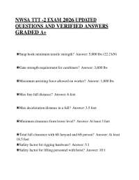 NWSA TTT -2 EXAM 2026 UPDATED QUESTIONS AND VERIFIED ANSWERS GRADED A+