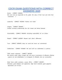 CDCR Exam Questions with Correct Answers 2026 | Complete Corrections Study Guide & Practic