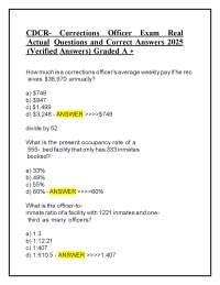CDCR Corrections Officer Exam Realistic Practice Questions 2026 | Complete Study Guide wit