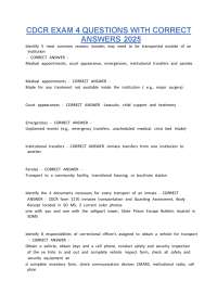 CDCR Exam 4 Questions with Correct Answers 2026 | Advanced Corrections Practice Test & Stu
