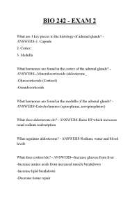 BIO 242 - EXAM 2 ,BIO 242 - EXAM 2 ,BIO 242 - EXAM 2