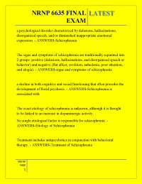 NRNP 6635 FINAL LATEST EXAM,NRNP 6635 FINAL LATEST EXAM