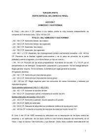 TEMA 7 EL HOMICIDIO Y SUS FORMAS