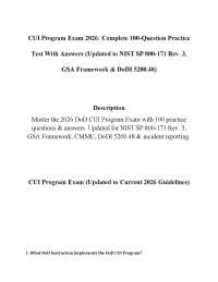 CUI Program Exam 2026: Complete 100-Question Practice Test With Answers