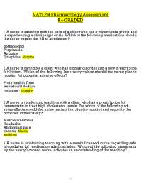 VATI PN Pharmacology Assessment A+ Graded Exam (2026/2027) Pharmacology ATI (PDF)