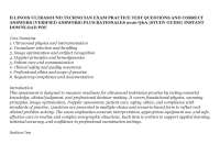ILLINOIS ULTRASOUND TECHNICIAN EXAM PRACTICE TEST QUESTIONS AND CORRECT ANSWERS (VERIFIED