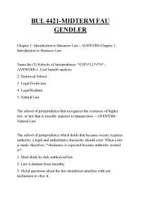 BUL 4421-MIDTERM FAU GENDLER ,BUL 4421-MIDTERM FAU GENDLER