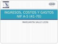 Contabilidad de los ingresos, costos y gastos