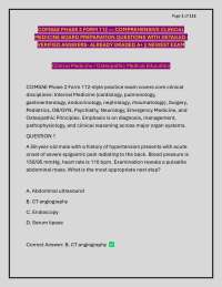 COMSAE PHASE 2 FORM 112 — COMPREHENSIVE CLINICAL MEDICINE BOARD