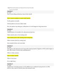 N677 Week 8 Quiz | Correct Questions and Answers | 2026 Update