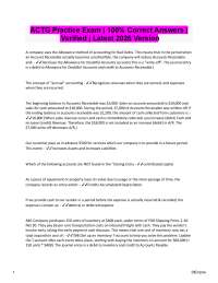 ACTG Practice Exam | 100% Correct Verified Q&A’s 2026/2027 Version