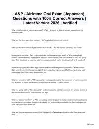 A&P Airframe Oral Exam (Jeppesen) | 100% Correct Verified Q&A’s 2026/2027 Version
