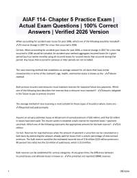 AIAF 114 Chapter 5 Practice Exam | 100% Correct Verified Q&A’s 2026/2027 Version