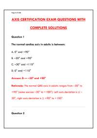 AXIS CERTIFICATION EXAM QUESTIONS WITH COMPLETE SOLUTIONS | NETWORK VIDEO PRACTICE TEST BA