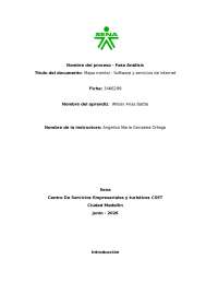 Mapa mental - Software y servicios de Internet - GA1-220501046-AA1-EV01
