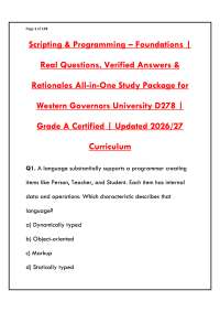 SCRIPTING CERTIFICATION EXAM 2026 | COMPLETE PRACTICE TEST BANK WITH 500+ QUESTIONS AND VE