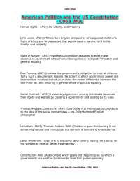 American Politics and the US Constitution - C963 WGU