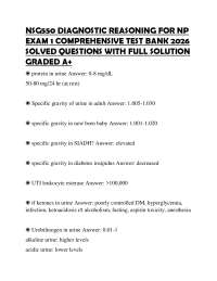 NSG550 DIAGNOSTIC REASONING FOR NP EXAM 1 COMPREHENSIVE TEST BANK 2026 SOLVED QUESTION