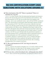 NU 545 CERTIFICATION SCRIPT 2026 QUESTIONS WITH SOLUTIONS GRADED A+