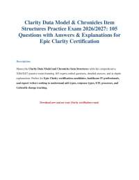 Clarity Chronicles Exam Prep 2026