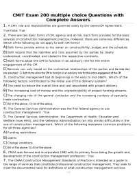 CMIT Exam 200 multiple choice Questions with Complete Answers