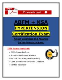 ABFM Hypertension (PDF) | (2026) Clinical MCQs / Exam Questions | [Family Medicine Prep]