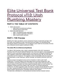 2026/2027 Elite Utah Plumbing Mastery Test Bank v11.0 | 33+ S-Tier Q&A