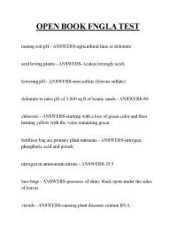 OPEN BOOK FNGLA TEST ,OPEN BOOK FNGLA TEST