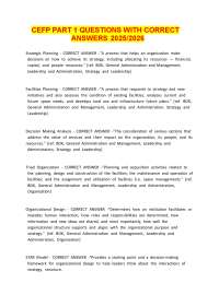 CEFP Part 1 Questions with Correct Answers 2025–2026 | A+ Rated Financial Planning Fundame