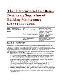 2026/2027 Elite New Jersey Supervisor of Building Maintenance S-Tier Test Bank