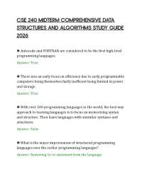 CSE 240 MIDTERM COMPREHENSIVE DATA STRUCTURES AND ALGORITHMS STUDY GUIDE 2026