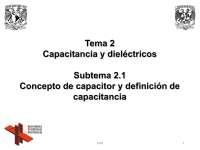 TEMA 2 del curso de electricidad y magnetismo