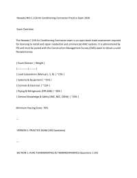 Nevada (NV) C-21B Air Conditioning Contractor Practice Exam 2026 Exam Overview The Nevad